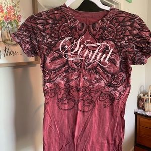 Sinful Extra Small short sleeve Tee-so darn cute!